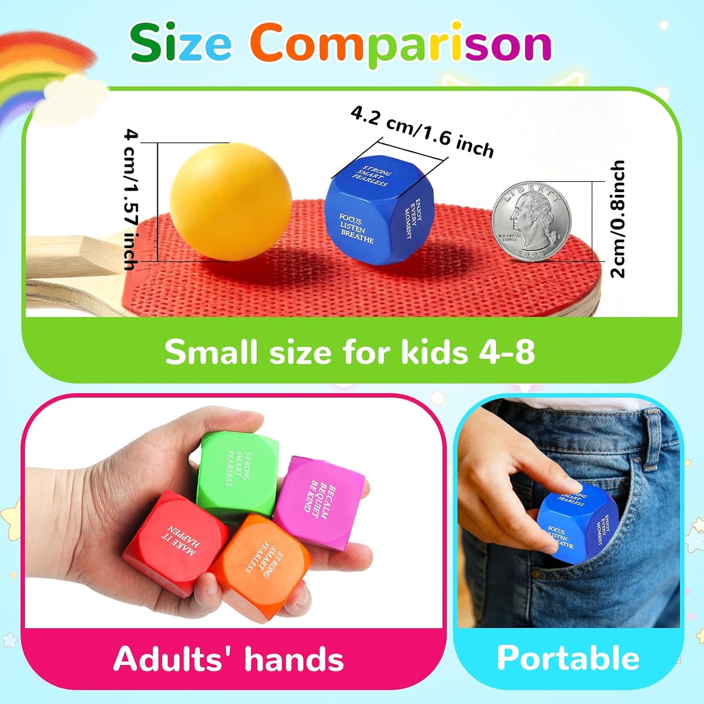 108 Pack Motivational Stress Balls Bulk for Adults & Kids Foam Stress Toys