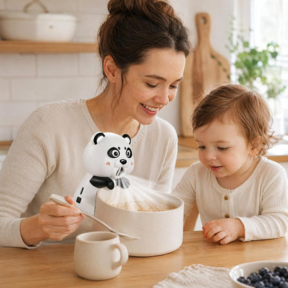 Cooling Clip-On Mini Fan 3 Speed Hands Free Food Cooling (Panda) (StyleB)