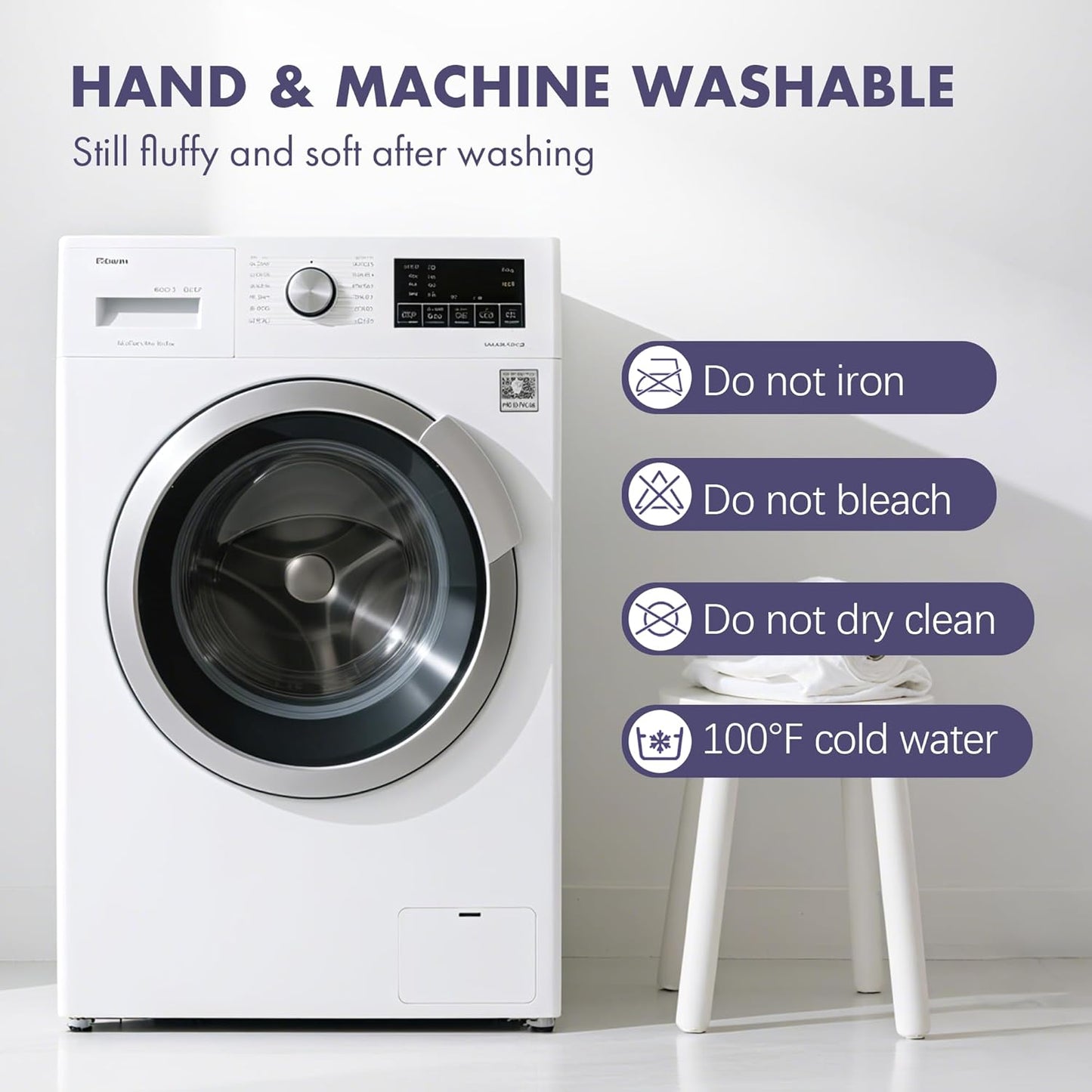 Heated Blanket Throw 50" x 60" - Soft Flannel Sherpa Electric Blanket Throw with 5 Heating Levels & 4 Hours Auto Off, Machine Washable, Ideal Gift for Grandma (Purple)