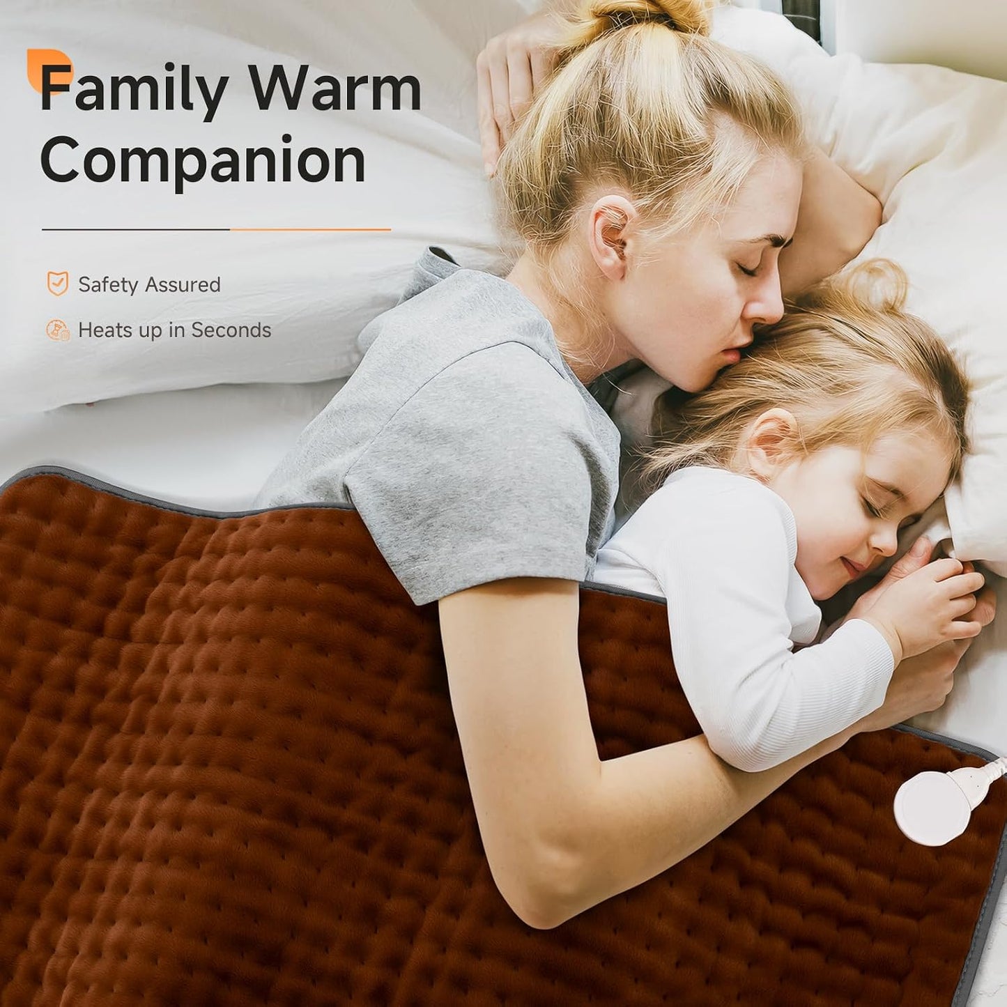 17"x33" Heating Pad for Back Pain Relief, Extra Large Electric Heat Pads