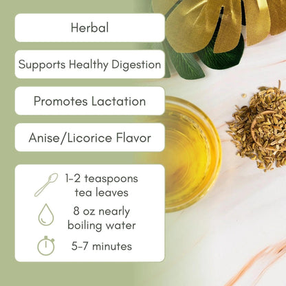 Organic Fennel - 2 oz Bag (approx. 30 servings) | Full Leaf Tea Company