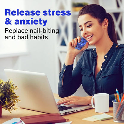 Infinity Cube Fidget Toy Stress Relieving Fidgeting Game for Kids and Adults,Cute Mini Unique Gadget for Anxiety Relief and Kill Time (Macaron Blue)