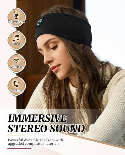 Perytong Sleep Headphones Wireless, Bluetooth Sports Headband Headphones with Ultra-Thin HD Stereo Speakers Perfect for Sleeping,Workout,Jogging,Yoga,Insomnia, Air Travel, Meditation (Grey)