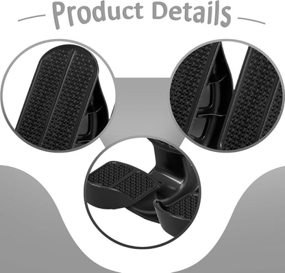 Menolana 2X Foot Rocker Calf Stretcher Portable Fitness Pedal Workout Stretching Tool Tendon Stretch Board for Tight Calves Office Use, Black