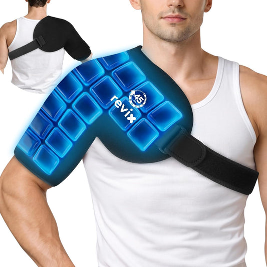 REVIX XL Ice Pack for Shoulder, 45-Min Long-Lasting for Rotator Cuff Relief