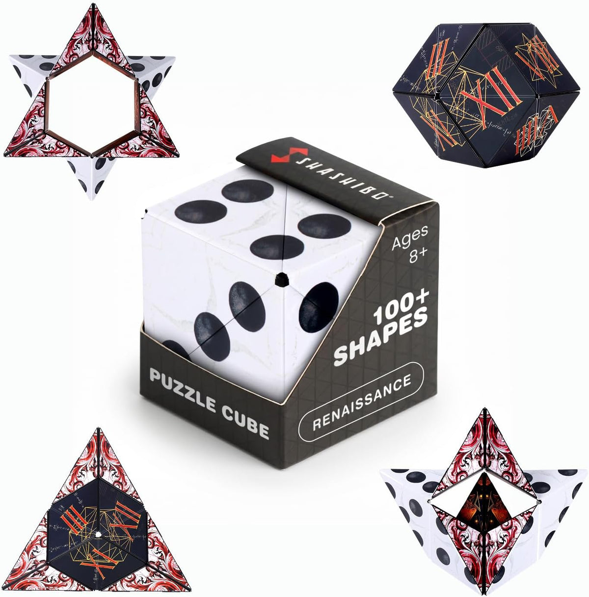 Shashibo DODECA Magnetic Puzzle Cube, Stress Relief Fidget Toy - Colors A