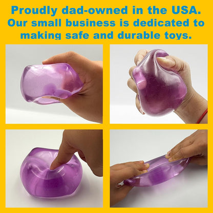 Premium Original Big Block Squeez'M Cube – 35% Larger Than The Standard Squishy Cube, Sensory Fidget Toy for Kids & Adults, Stress Relief, Focus & Play – Durable, Gift-Ready – ASTM Certified 3+