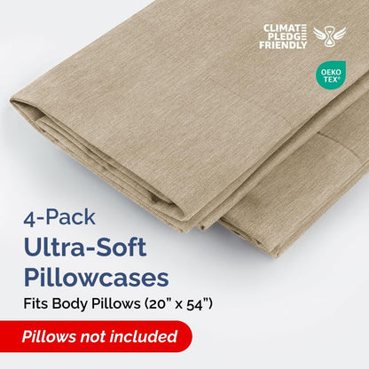 Standard Pillow Cases Set of 10 - Ultra Soft Hotel Quality Pillowcase Covers - Comfy, Cozy & Wrinkle Free - Shrink, Stain and Fade Resistant - Machine Washable Pillow Protectors - 10 Pcs Set - White - Colors A