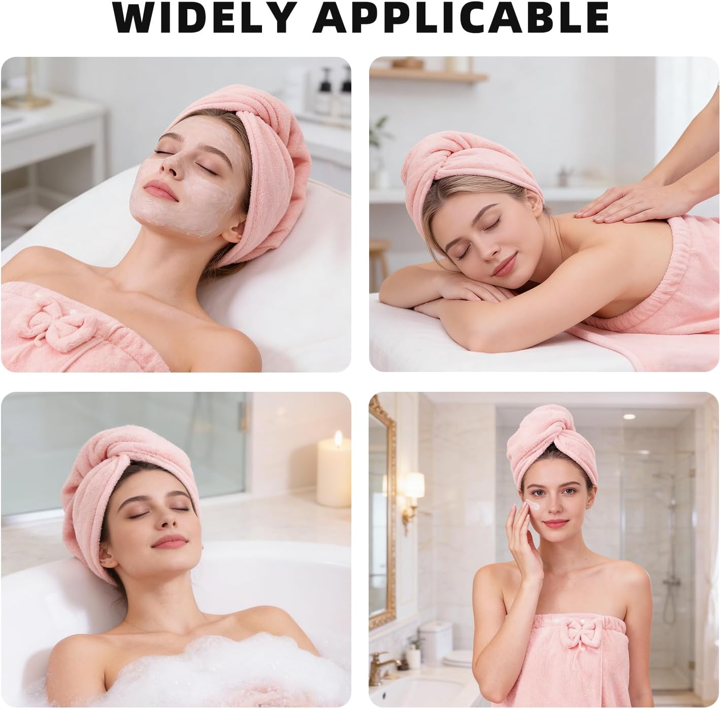 Towel Wrap for Women, Women'S Soft Wrap Towel Full Length，Bath Robe After Shower Female Plush Long，Spa Bathrobes Lightweight