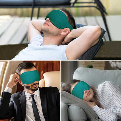 Gritin 100% Blackout Sleep Eye Mask for Women Men, Zero Pressure Sleeping Mask - Ergonomic Design 3D Cutout Eye Movement and Eyelash Friendly Night Blindfold, Ultra Soft Comfortable for Sleeping