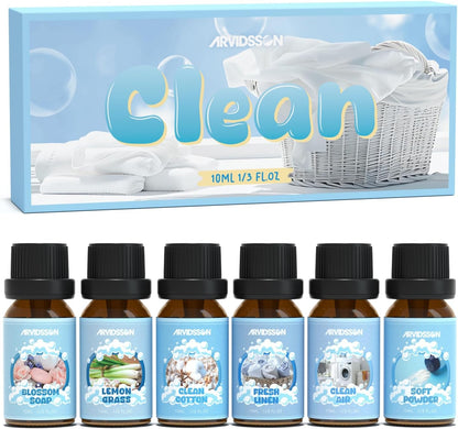 ARVIDSSON Floral Essential Oils Set, Natural Flower Essential Oil Gift for Women - Rose, Gardenia, Cherry Blossom, Honeysuckle, Lilac, Blue Lotus, Scented Oil for Diffuser, Valentines Day Gift for Her