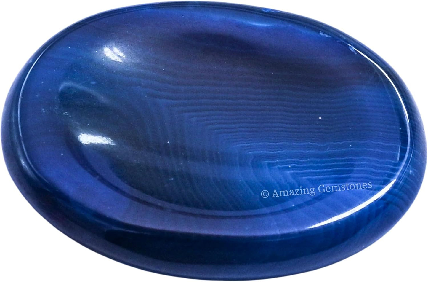 Amazing Gemstone Labradorite Thumb Worry Stone, Anxiety Stone, Healing Crystals - Piedra Crystal Fidget for Gift, Meditation, Calming, Relaxation, Stress Relief - Colors B
