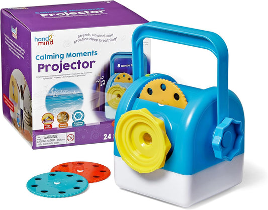 hand2mind Calming Moments Projector, Toddler Night Light, Projector for Kids Room, Kids Yoga Supplies, Social Emotional Learning Activities, Mindfulness Tools, Calming Toys, Play Therapy Toys