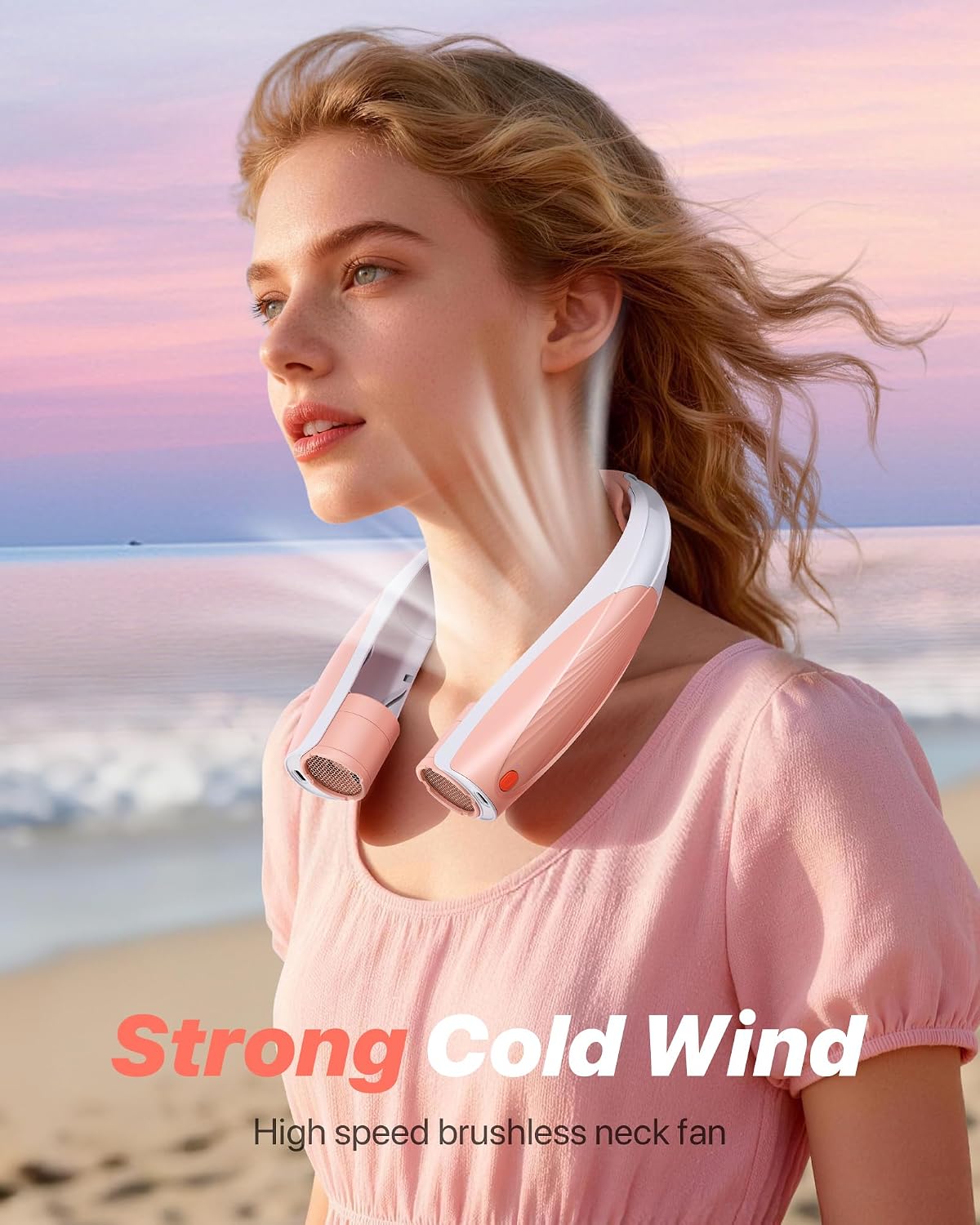 Kesguar Portable Neck Fan, 20H RunTime, 6000mAh Rechargeable