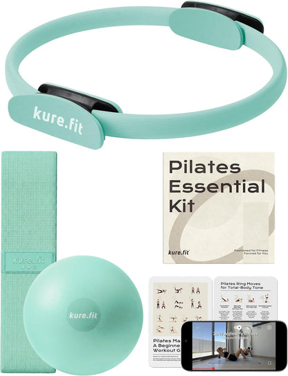 Pilates Kit for Women – Home Pilates Equipment Set with Ring, Ball & Resistance Bands | Pilates Starter Kit with Accessories in Gift Box