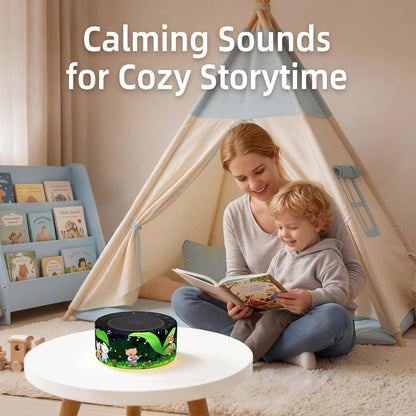 Kipcush White Noise Machine for Baby & Adults, 30 Soothing Sounds, Soft Non-Glare Nursery Lamp, 8 Color Night Lights, Memory Function (Angel V1 White, Standard)