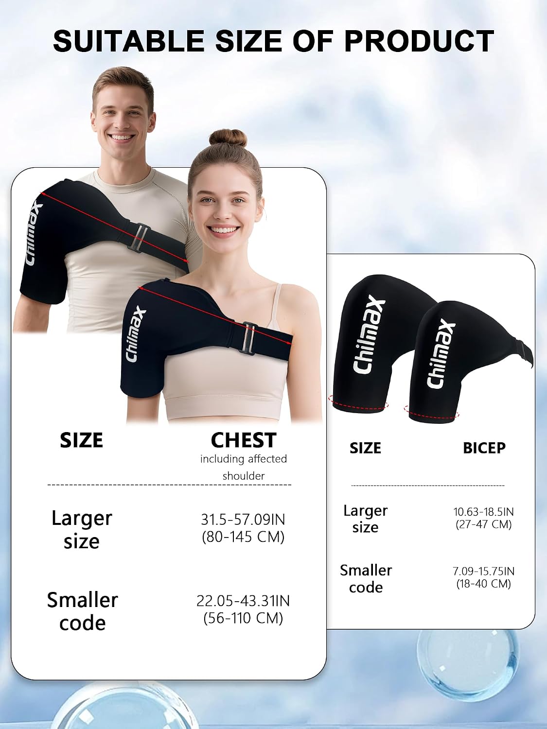 Shoulder Ice Pack Wrap for Rotator Cuff Cold Therapy Brace