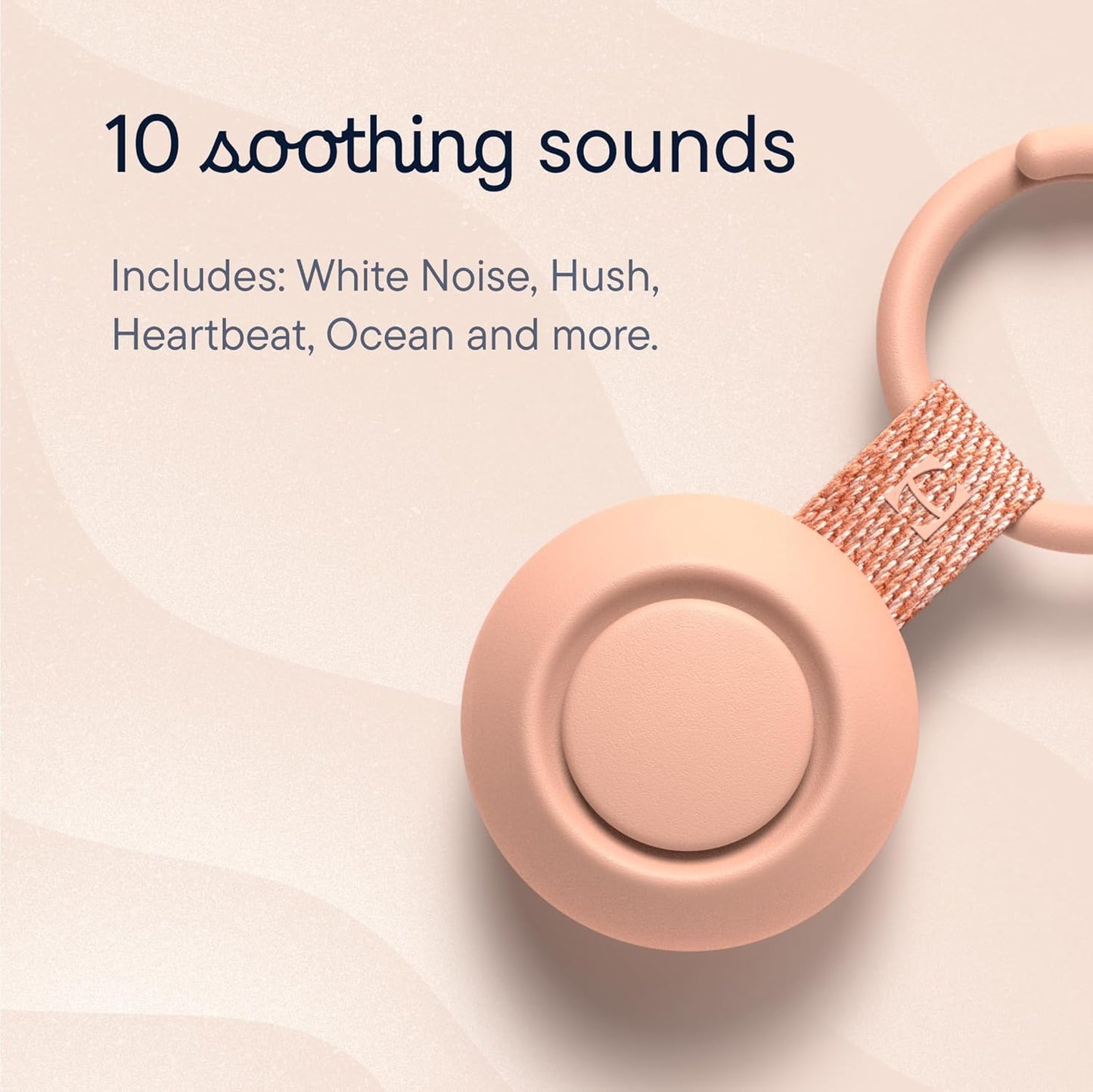 Hatch Go | Portable Sound Machine for Babies and Kids | Sleep Soother | 10 Soothing Sounds | White Noise | Shush | Travel | Registry Gift | Baby Shower | Clips on Stroller | Putty