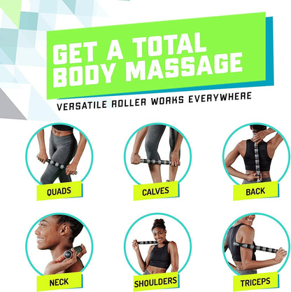 Elite Massage Roller Stick Targets Sore, Tight Leg Muscles to Prevent Cramps and Release Tension. It's Sturdy, Lightweight, Smooth Rolling and Thankfully This Lifesaver has Comfortable Handles.Red