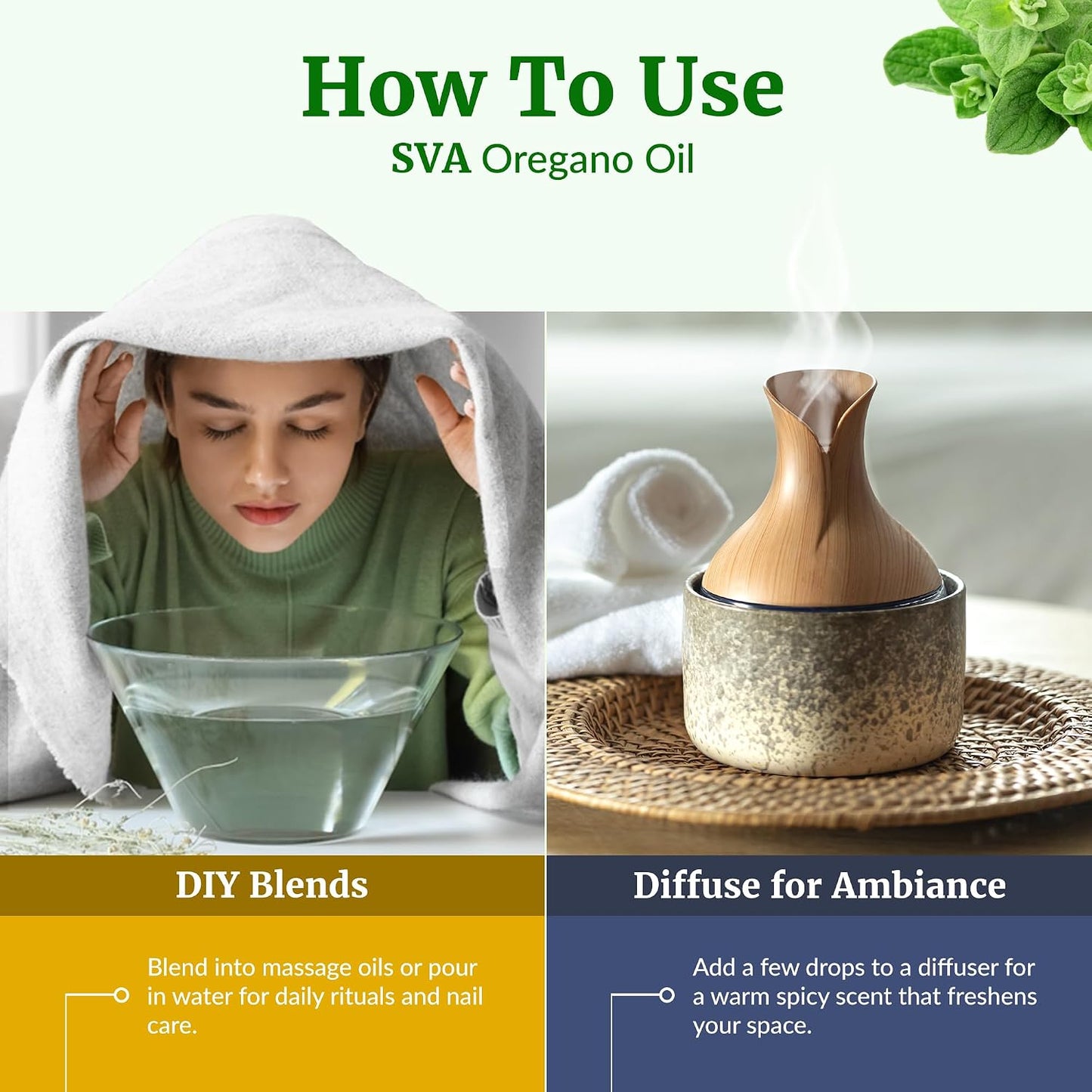 SVA Lavender Essential Oil 4 Fl Oz – for Diffuser, Skin & Hair Care – Ideal for Massage & DIY Blends – with Dropper