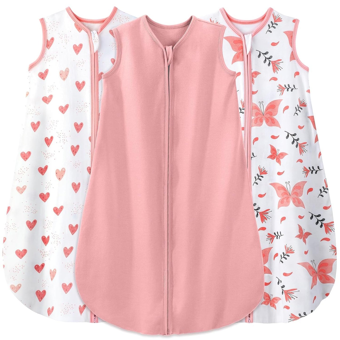 Yoofoss Baby Sleep Sack Baby Wearable Blanket 100% Cotton 2-Way Zipper Toddler Sleeping Sack