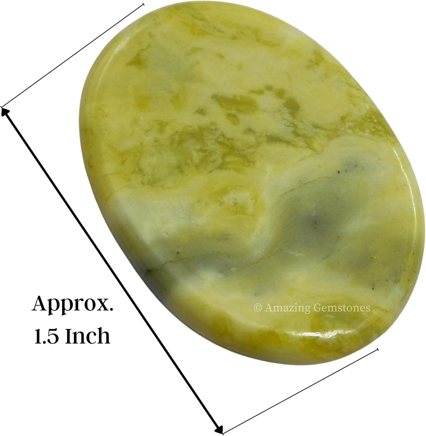 Amazing Gemstone Labradorite Thumb Worry Stone, Anxiety Stone, Healing Crystals - Piedra Crystal Fidget for Gift, Meditation, Calming, Relaxation, Stress Relief - Colors C