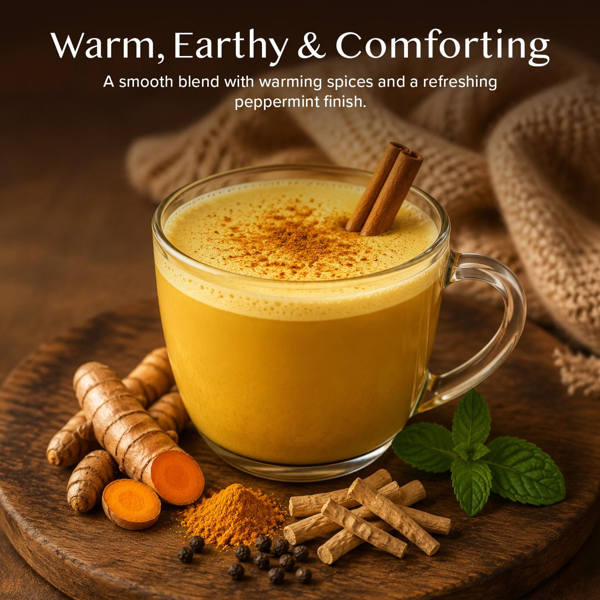 VAHDAM Turmeric Ashwagandha Latte Mix(3.53oz|40 Cups) Herbal Supplement