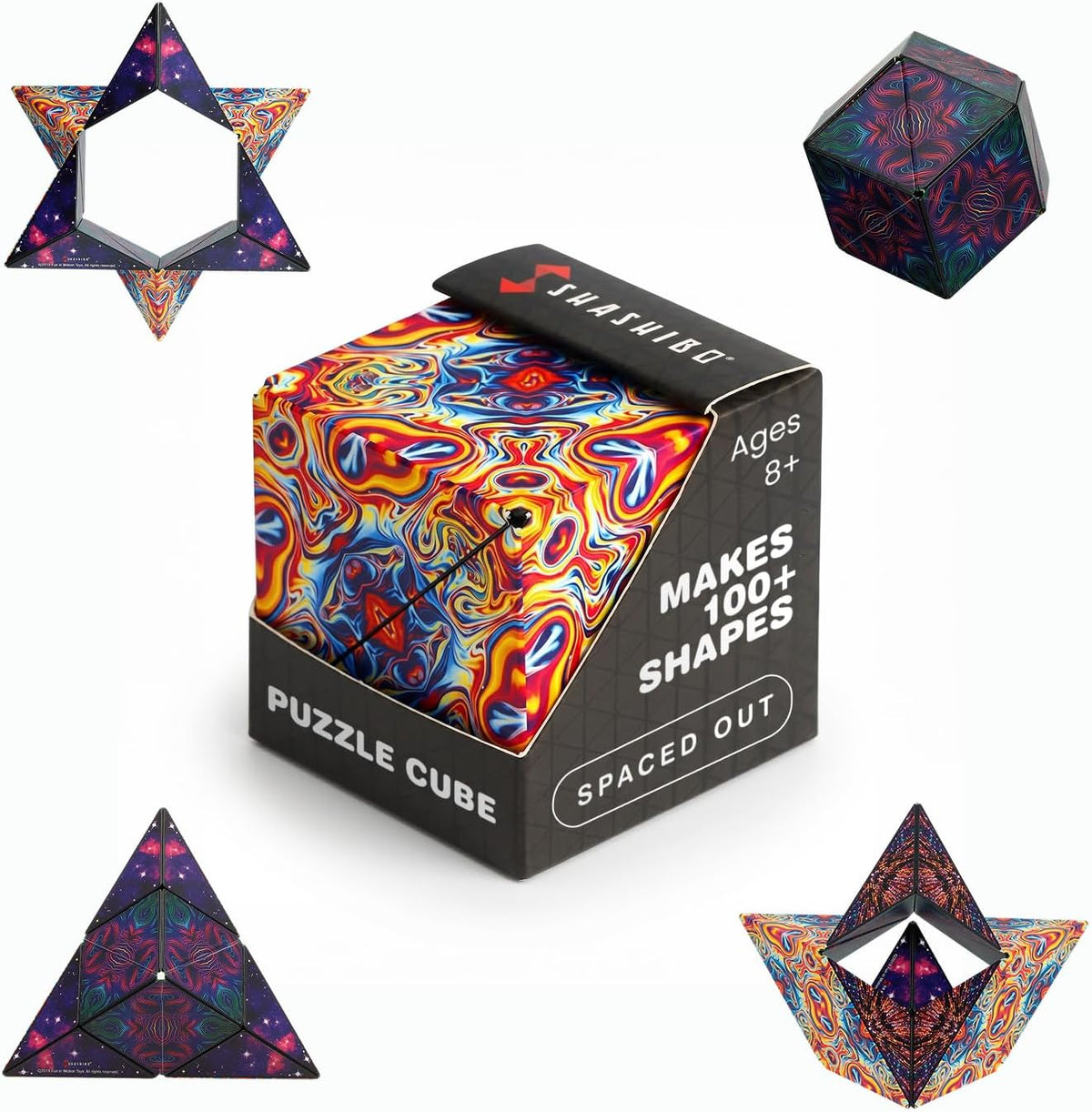 Shashibo DODECA Magnetic Puzzle Cube, Stress Relief Fidget Toy - Colors A