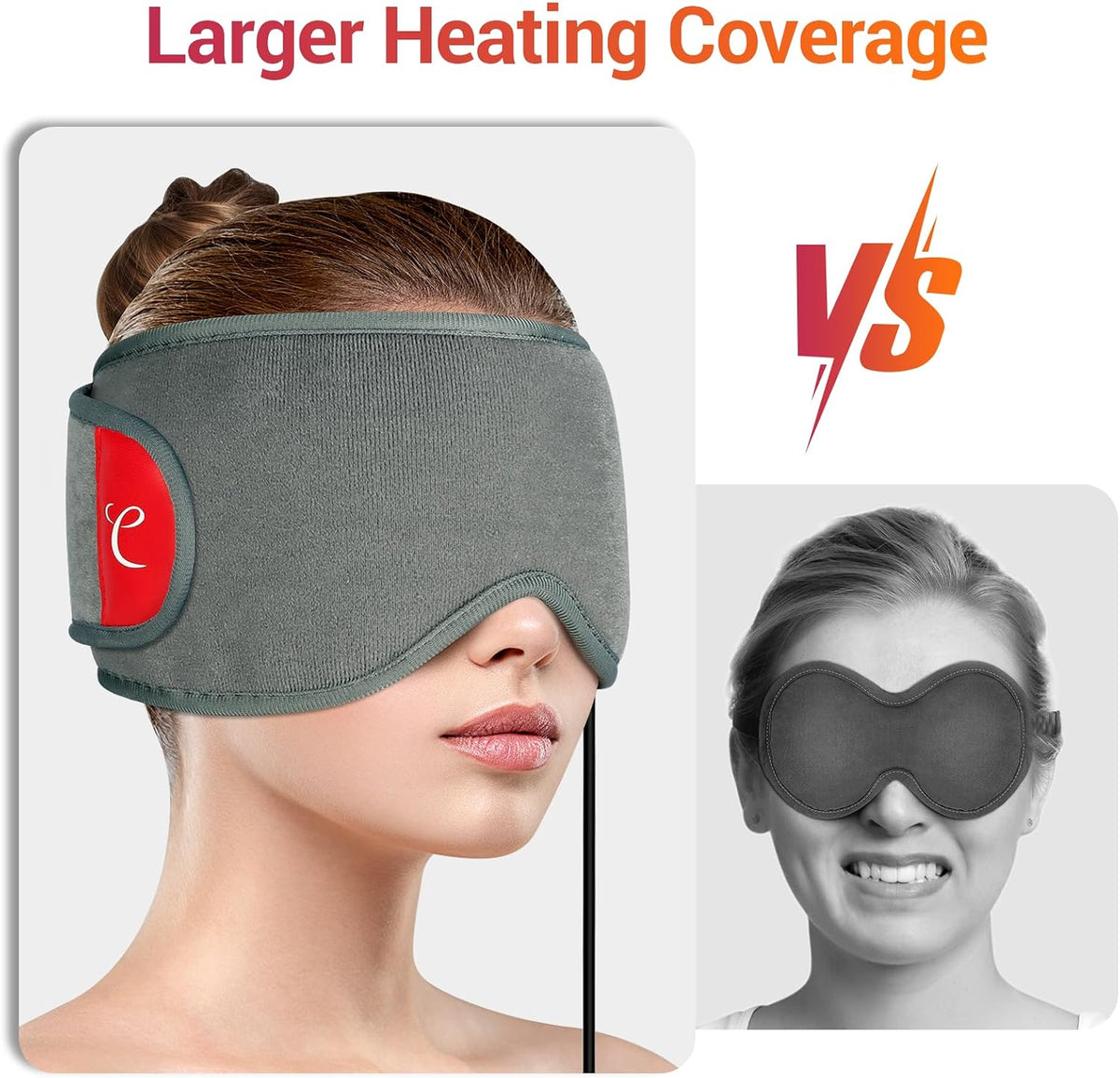 Comfytemp Heated Eye Mask for Dry Eyes, USB Wearable Eye Heating Pad
