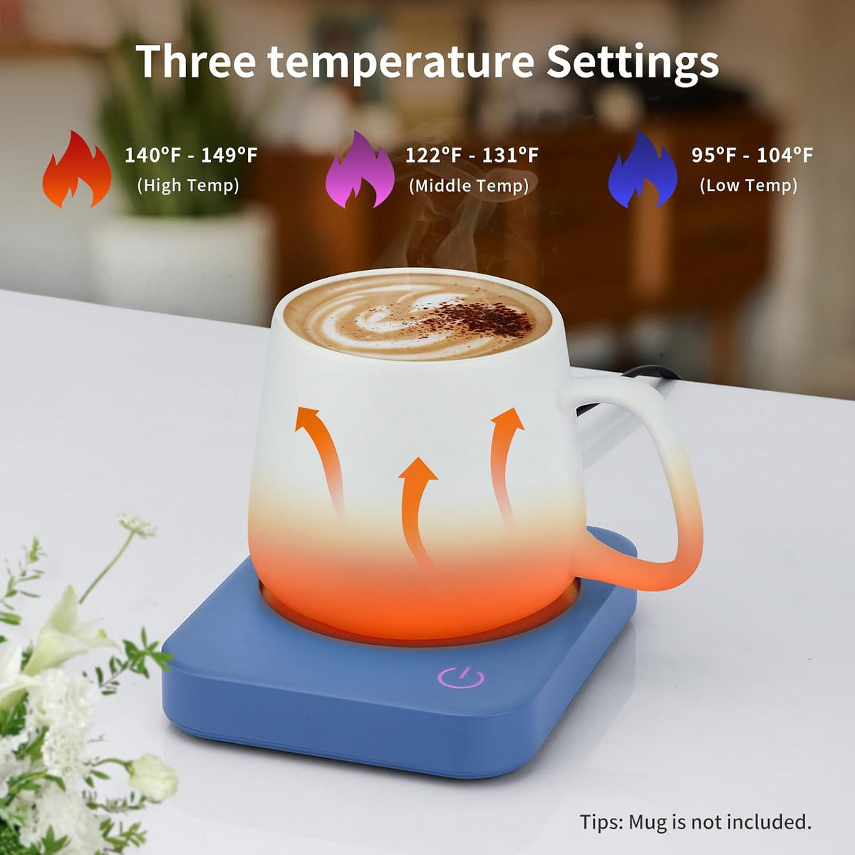VOBAGA Mug Warmer& Coffee Mug Warmer for Office Desk