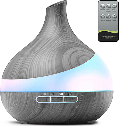 𝟒𝟖%𝐨𝐟𝐟 HJTHJT Essential Oil Diffuser: 500ML Aromatherapy Diffuser with Remote Control for Hotel Spa Yoga Room - Humidifiers for Bedroom with 14 Colors LED Night Light for Kids/Women