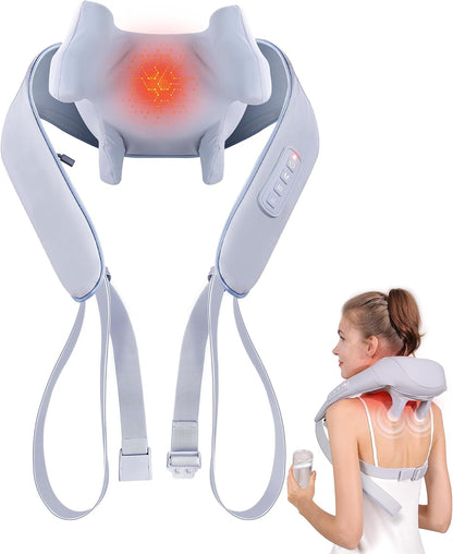 MASGRE Shiatsu Neck and Shoulder Massager with Heat for Pain Relief
