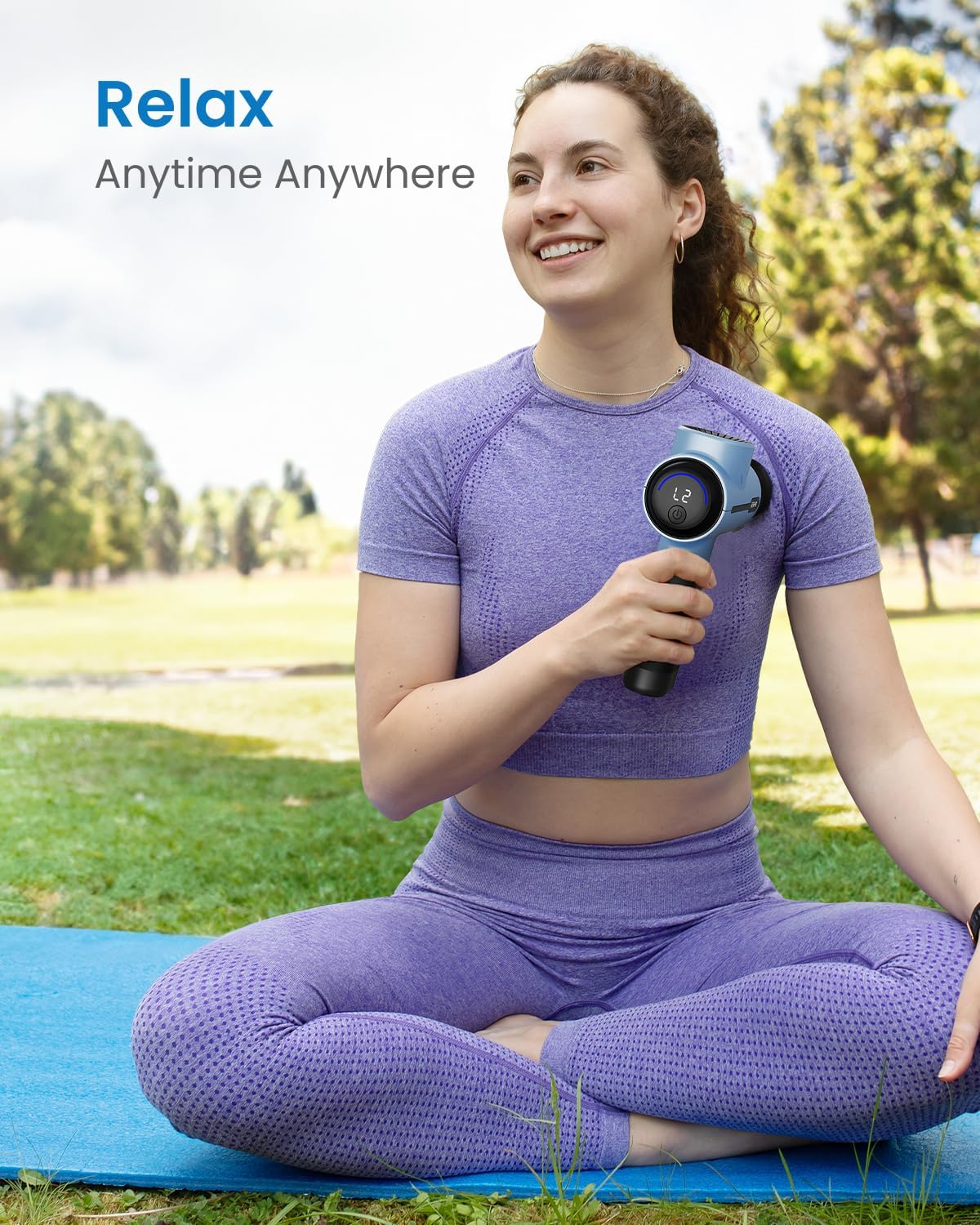 RENPHO Active+ Massage Gun, App-Controlled Guided Courses, Bluetooth