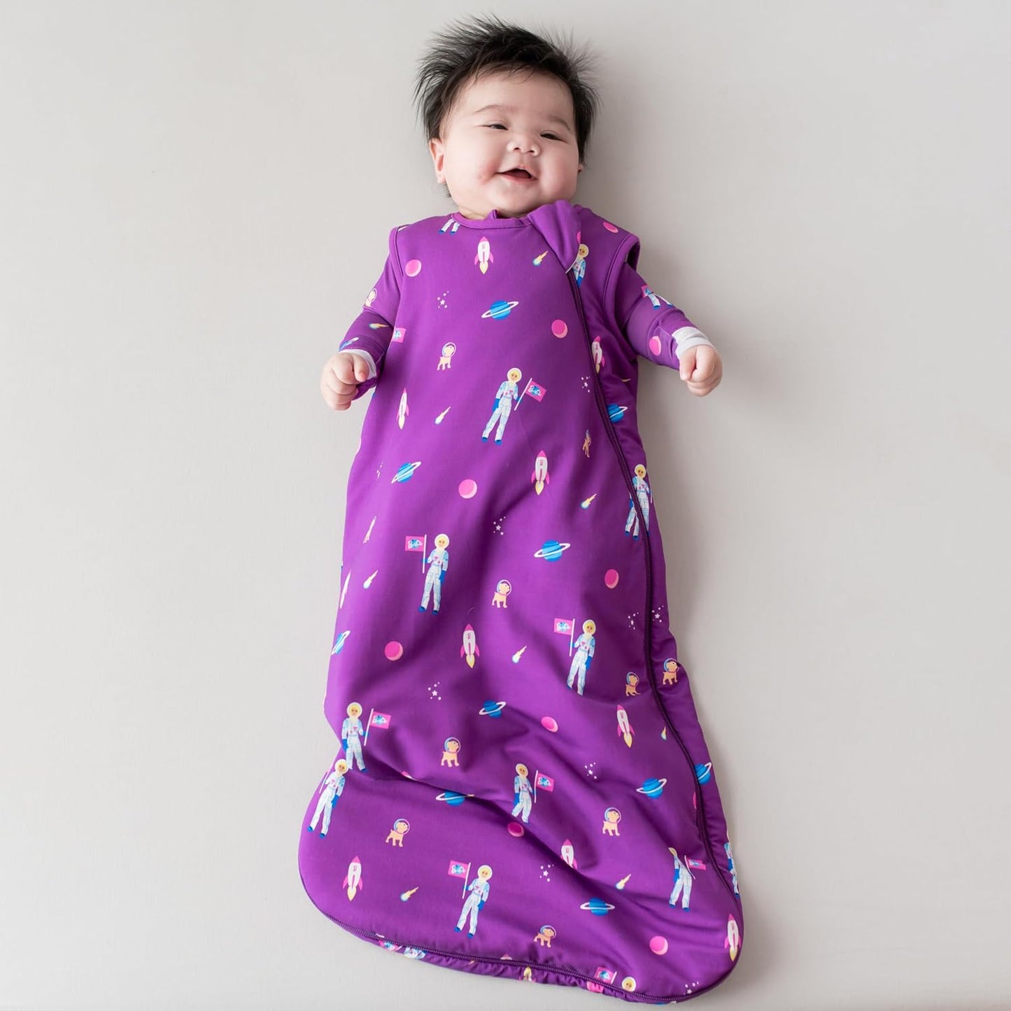 KYTE BABY Sleep Bag 1.0 TOG, Rayon Made From Bamboo Wearable Blanket, Dual Zipper For Infants And Toddlers Nursery Essentials