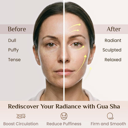 Rena Chris Guasha Massage Tool, 4 pcs Gua Sha Facial Tool, Guasha Board for SPA Acupuncture Therapy Trigger Point Treatment, Gua Sha Scraping Massage Tool (Green)