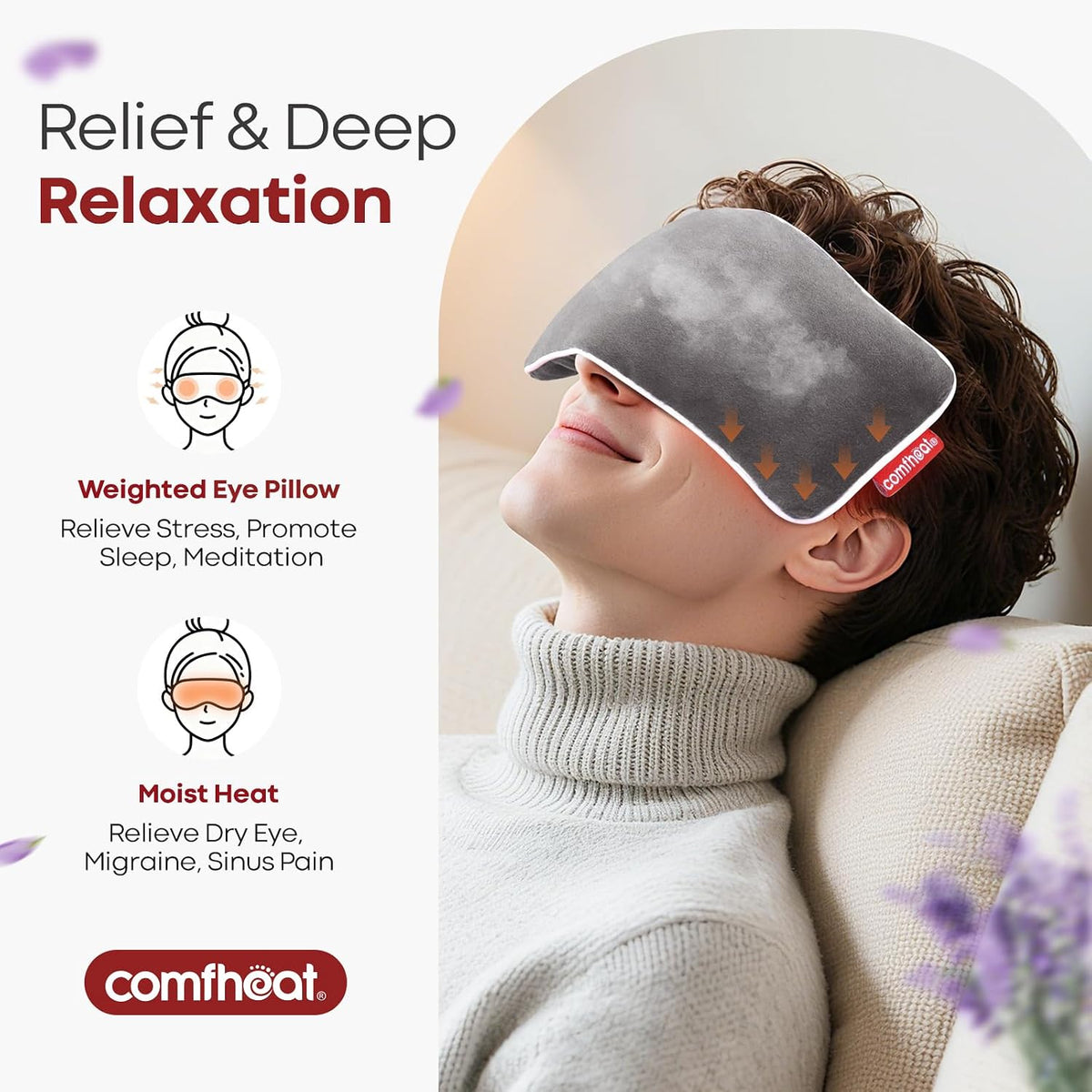 Unscented Weighted Eye Pillow for Yoga, Relaxation