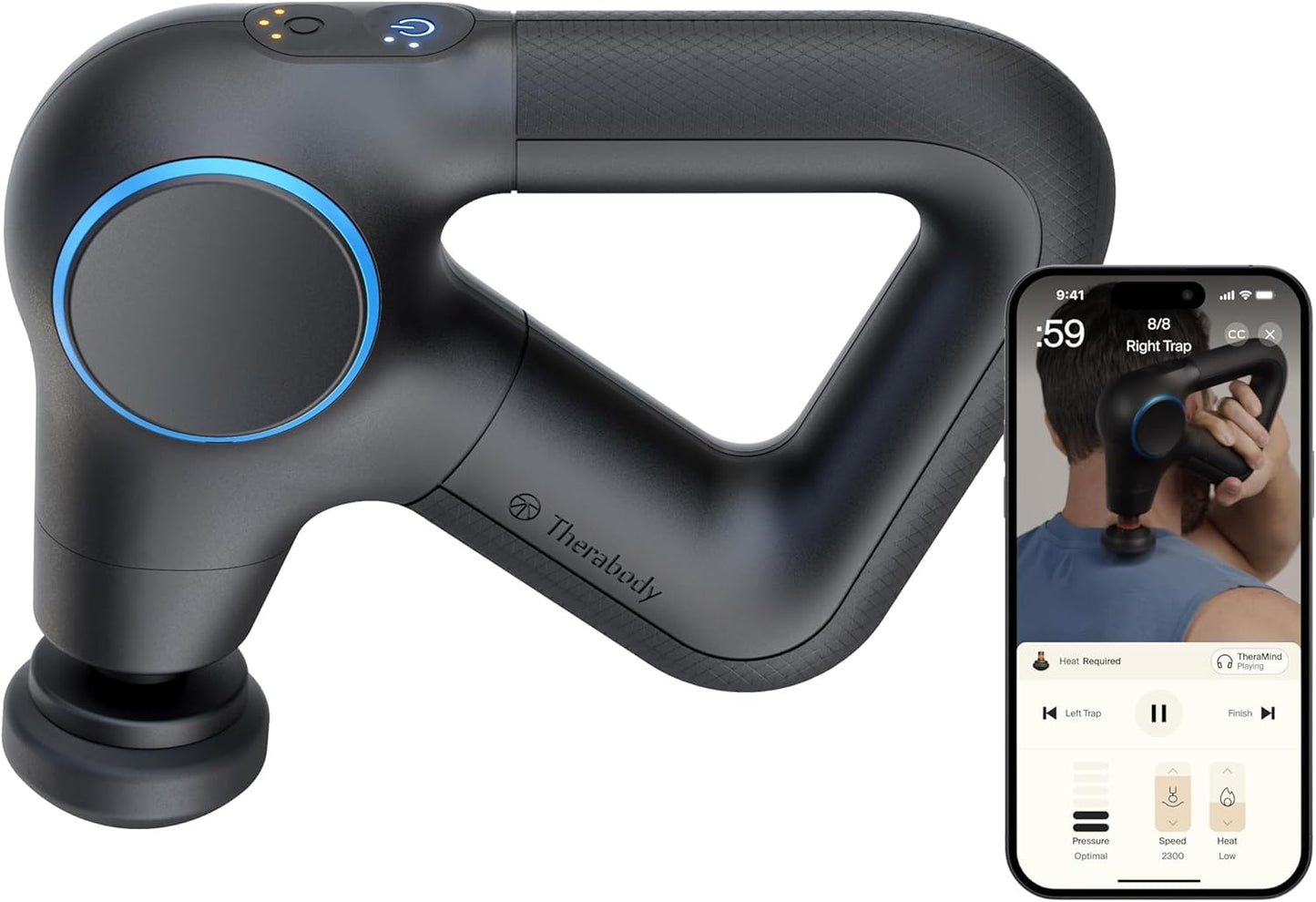 TheraGun Prime (6th Generation) Massage Gun by Therabody – Deep Tissue, Powerful Massage in a Rugged, Durable Design for Reliable Recovery & Pain Relief