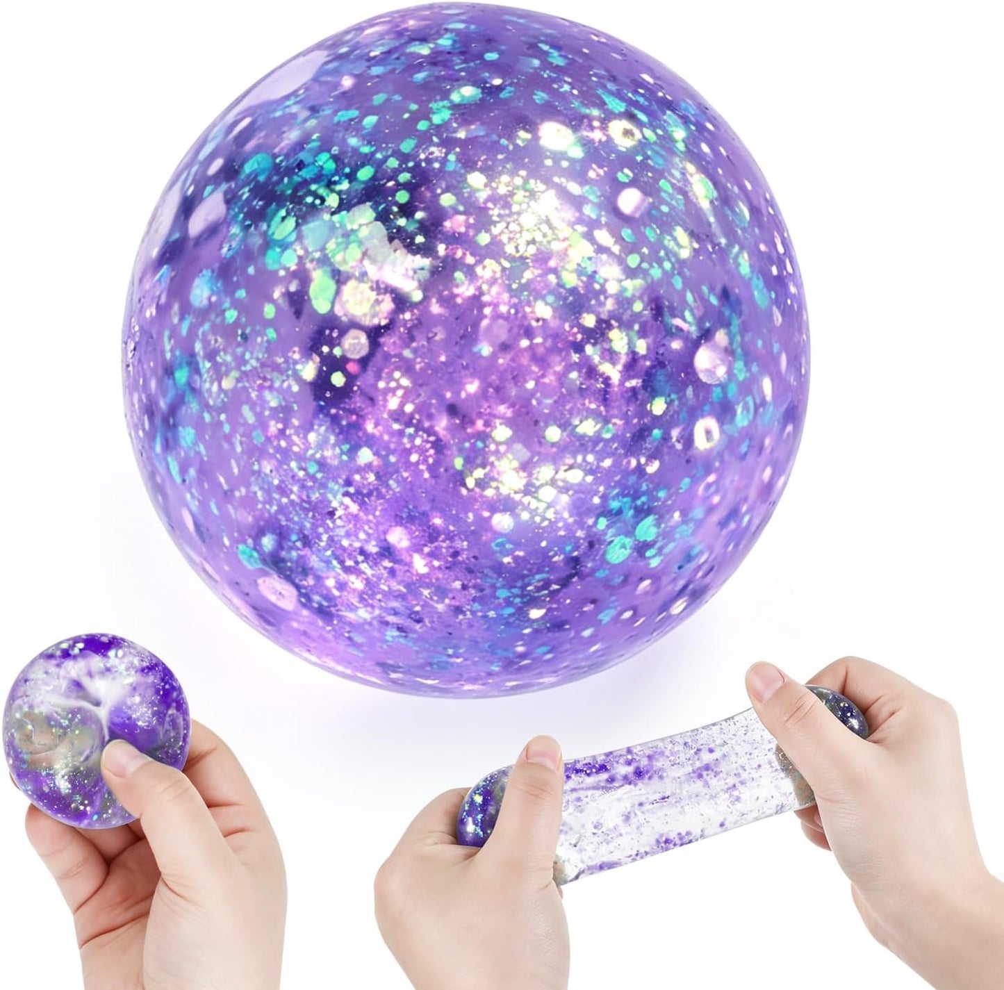 Coconut Oil Squishy, Coconut Oil Slow Rising Squeeze Stress Ball Clear Jelly Bubblegum Texture Coconut Oil Squishy Toy (Blue)