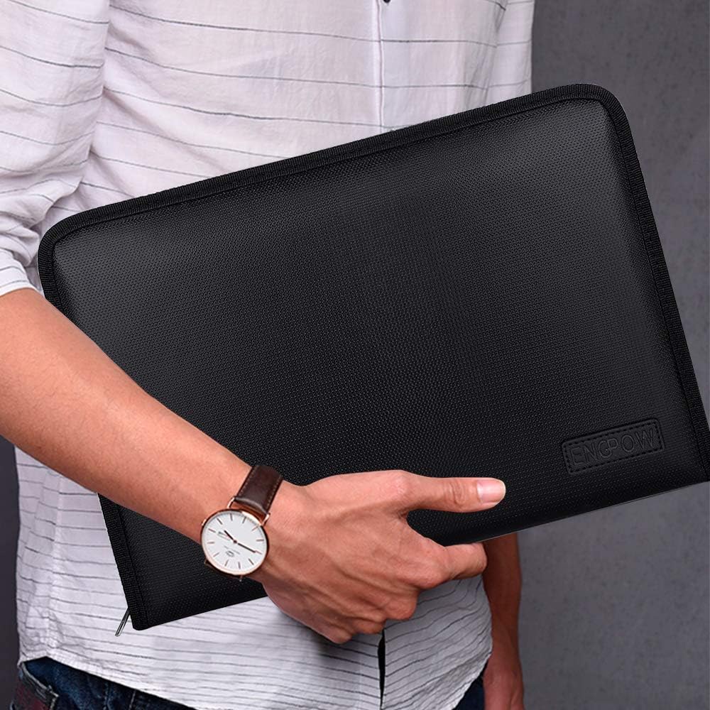 ENGPOW Expanding File Folder,Fireproof 13 Pockets Document Organizer Bag
