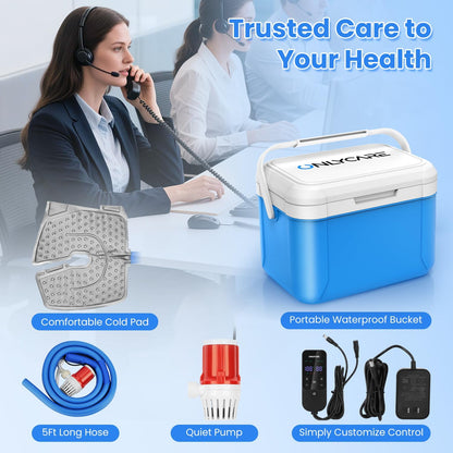 ONLYCARE Ice Machine for Knee After Surgery, Portable Cold Therapy Machine