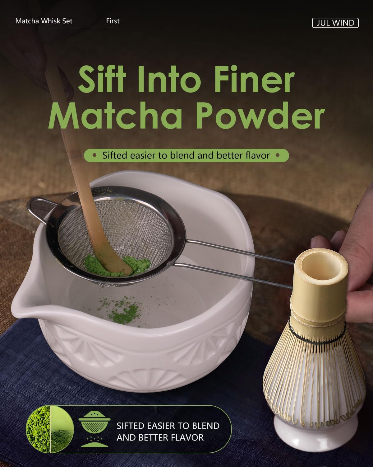 Matcha Whisk - 2-pack Bamboo matcha Whisk set, Handcrafted Traditional Japanese Chasen, 100-Prong Matcha Stirrer Wisk Mixer Brush for Authentic Matcha Tea Preparation