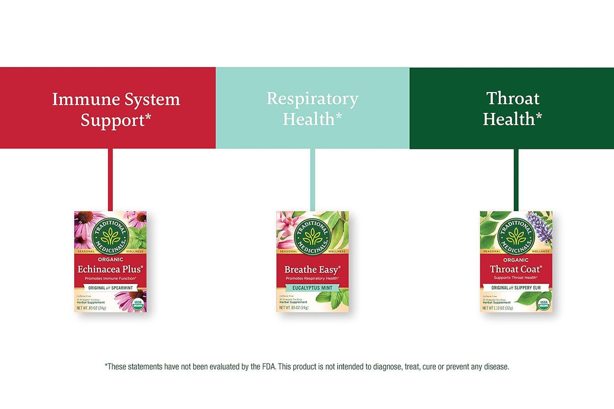 Traditional Medicinals Organic Seasonal Care Variety Pack, 96 Tea Bags