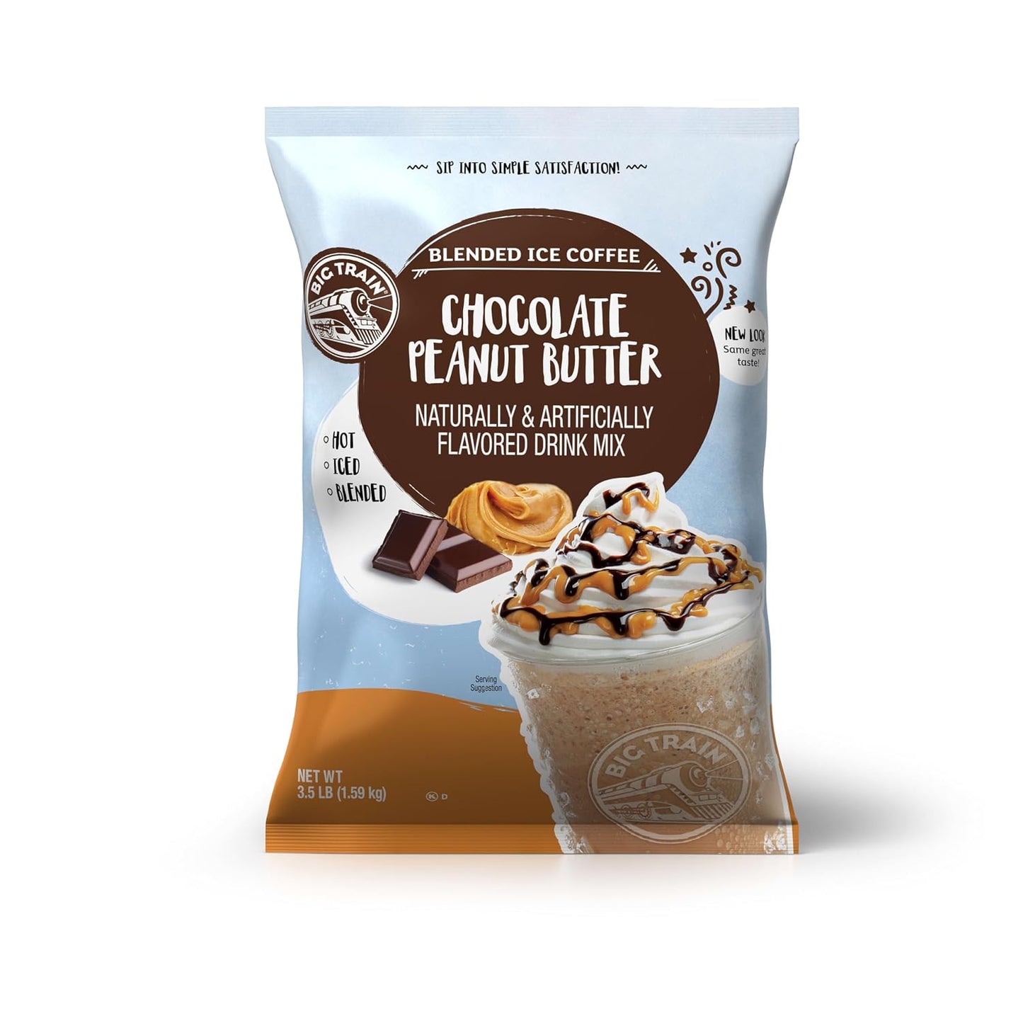 Big Train Vanilla Bean Blended Crème Beverage Mix, 3.5 Pound (Pack of 1) - Colors B