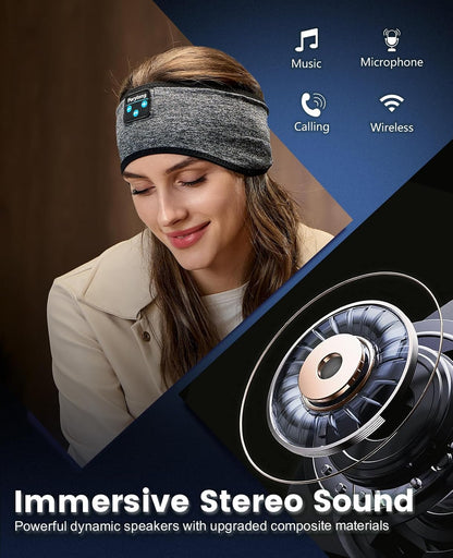 Perytong 2 Pack Sleep Headphones, Sleeping Headphones | Bluetooth Headband with Ultra-Thin HD Stereo Speaker, Wireless Headphone for Sports, Insomnia, Yoga, Air Travel, Meditation