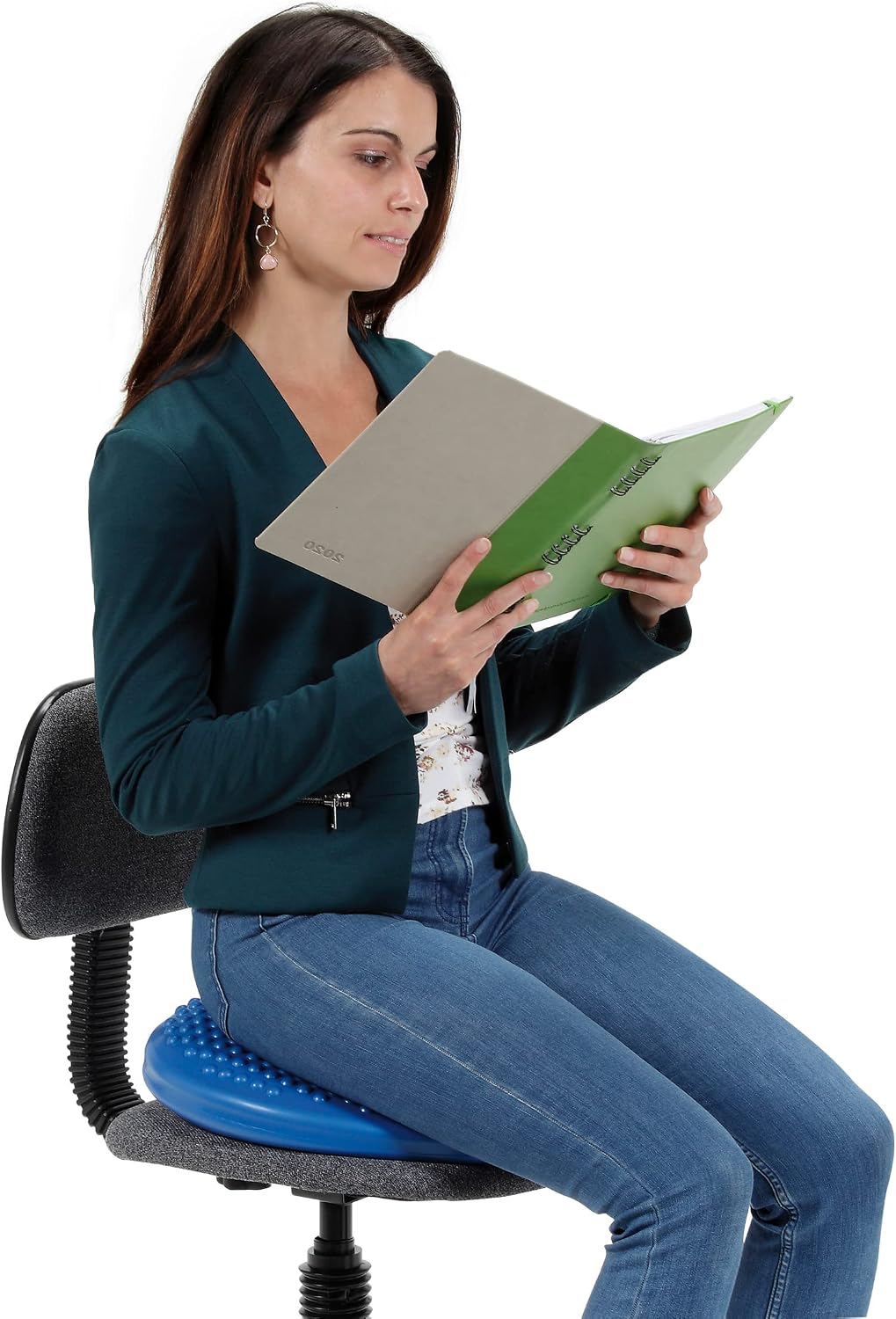 Gymnic Disc 'o' Sit Inflatable Seat Cushion, Blue