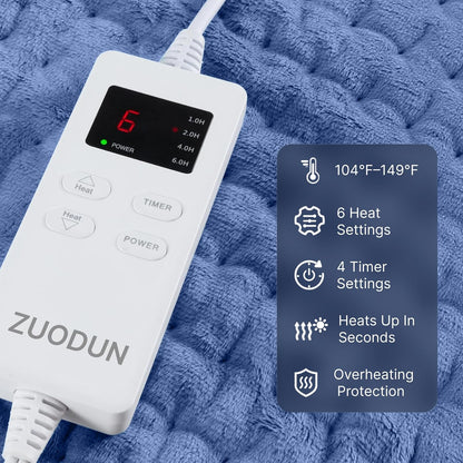 Heating Pad for Back, Neck, and Shoulder Pain Relief, Electric Heat Pad with 6 Heat Levels, Moist Heat Option, Auto Shut-Off, Birthday Christmas Gifts for Women Men Mom Dad Grandma, Gifts for her