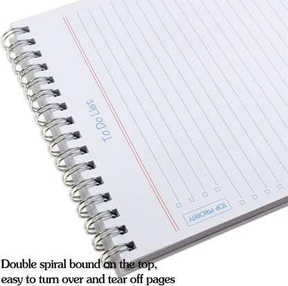 to Do List Notepad 3pcs/Set - Daily Planner Notepad Undated 60 Sheets Tear Off, 5.5" x 8.3" Planning Pad Checklist Productivity Note Pad for Work and Personal Organized