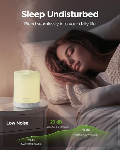 InnoGear 300ML Essential Oil Diffuser, Premium 5-in-1 Ultrasonic Aromatherapy Diffusers Mother's Gift Scent Humidifier Aroma Diffuser Vaporizer Auto-Off Timer for Room Office Home, Yellow, Medium
