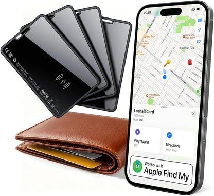 0.09in Slim Wallet Tracker Card for Apple iOS Find My App