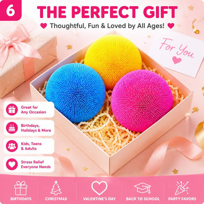 1pcs Blue Stress Squishy Ball Squishies Stress Relief Fidget Toy for Kids & Adults, Squeeze Cute Slow Rise Sensory Birthday Gift Party Favors